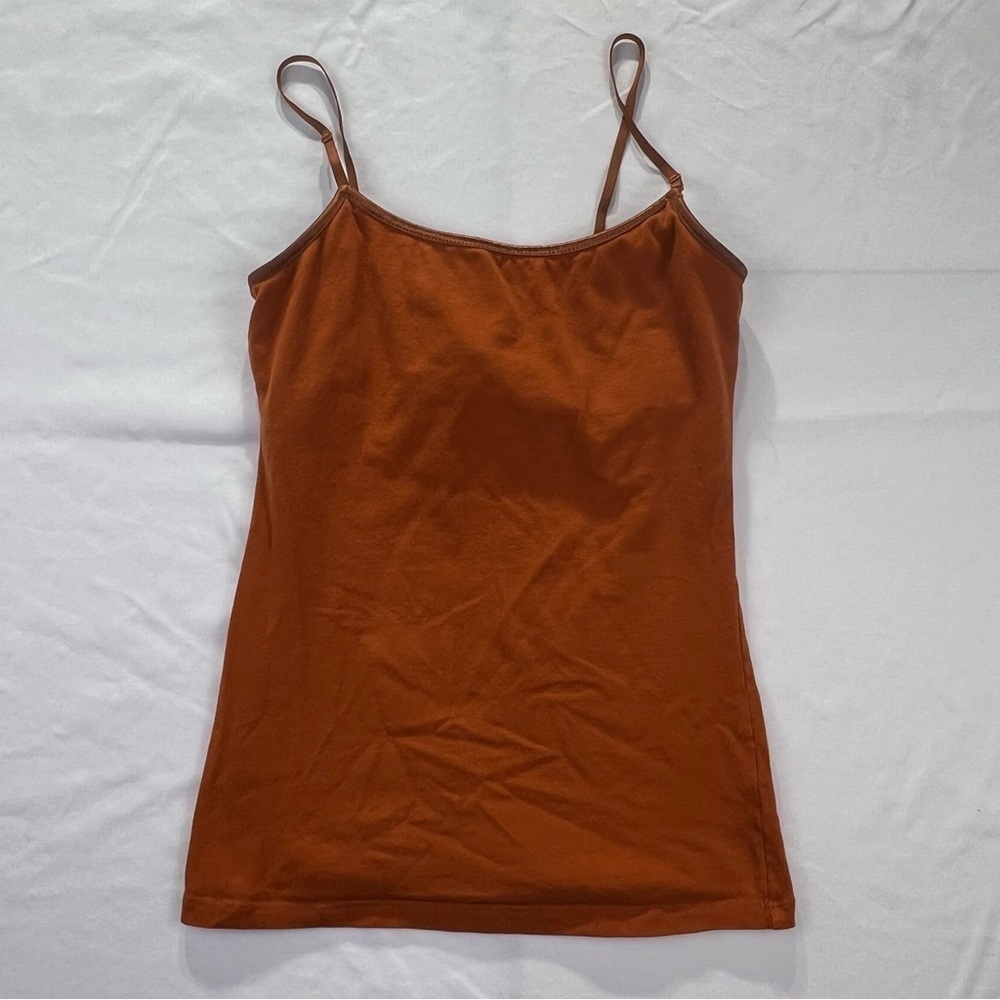 Active Basic - Women’s Spaghetti Strap Top - Small - Burnt Orange